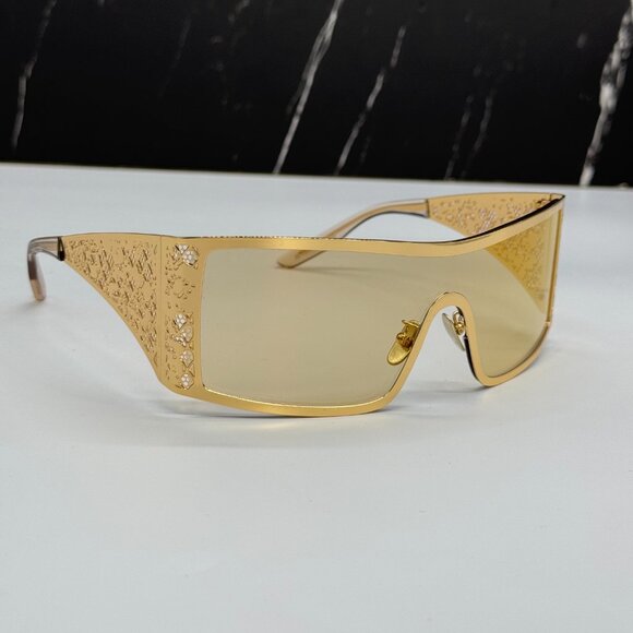 NEW DOLCE&GABBANA DG2317 02/71 GOLD/BLACK SUNGLASSES DG2317 0271 EYEWEAR - Picture 11 of 13